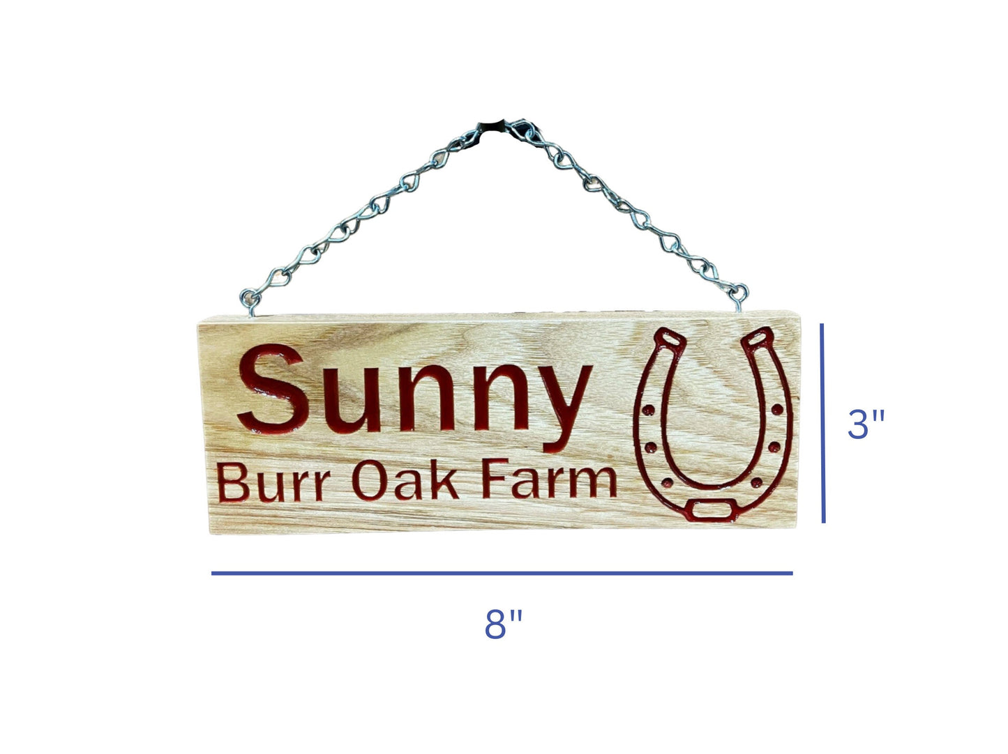 Personalized Wooden Horse Stall Sign | Horse Shoe Name Plate | Farm Sign | Custom Horse Stall Name Plates | Gift for Horse Lover