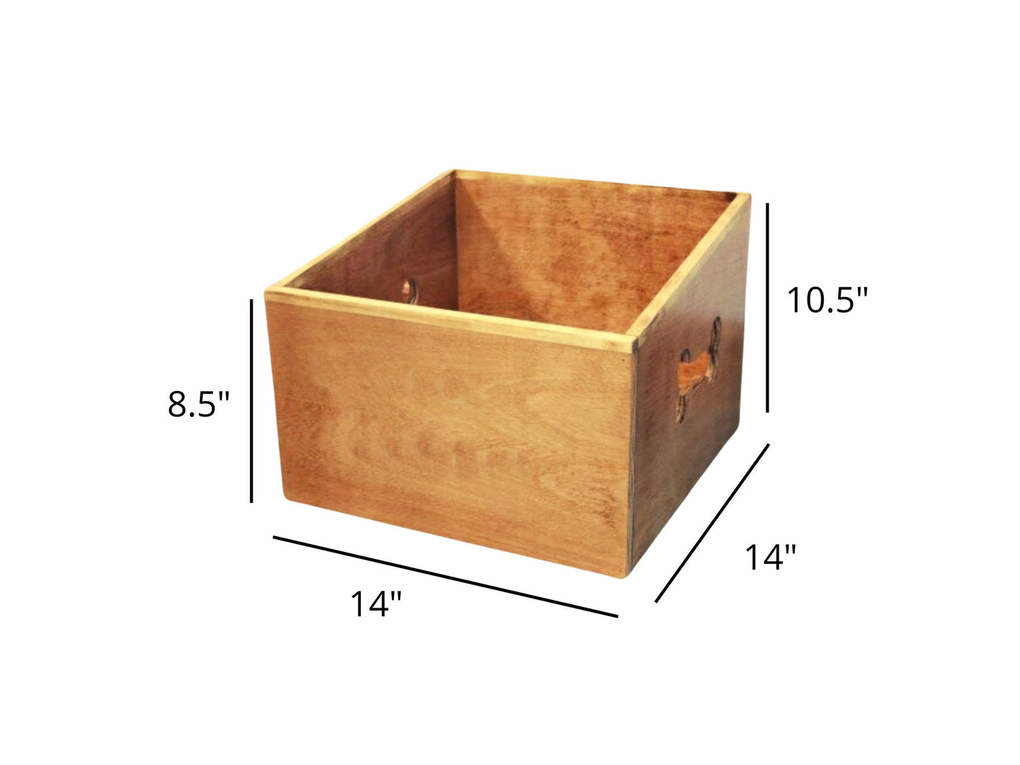 Wooden Dog Toy Box | Pet Accessory & Toy Storage Bin | Standard Size