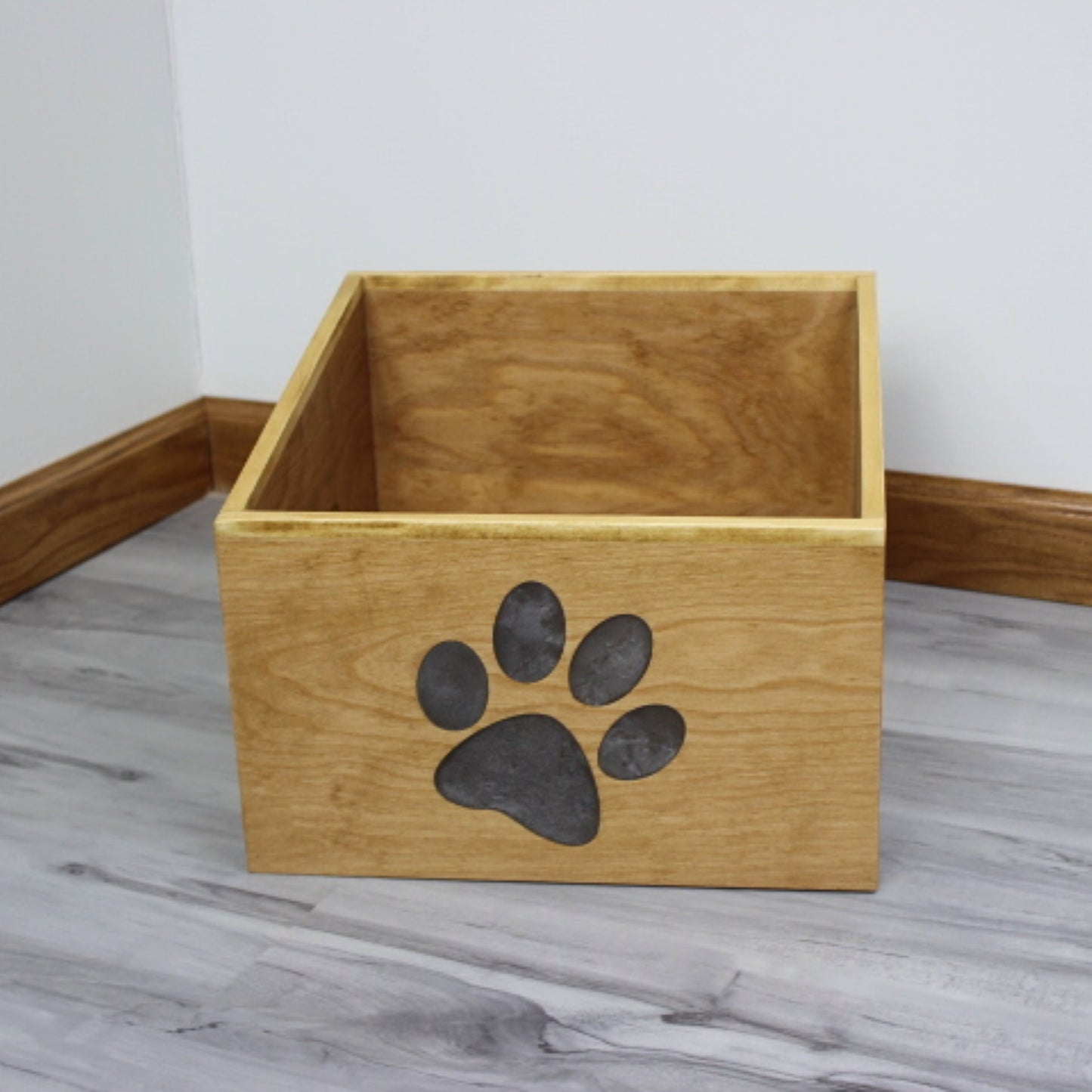 Custom Wooden Dog Toy Box | Pet Accessory & Toy Storage | Engraved Bin | Standard Size